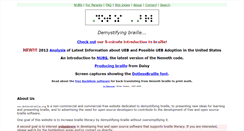 Desktop Screenshot of dotlessbraille.org